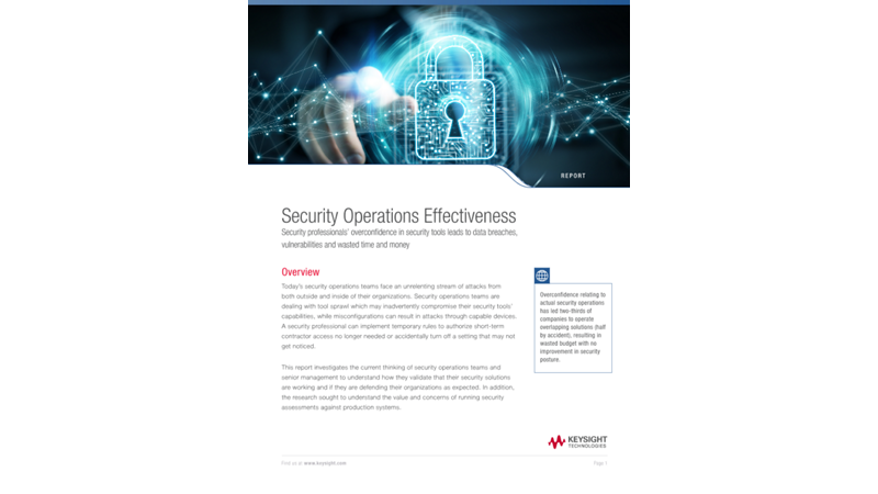 Security Operations Effectiveness